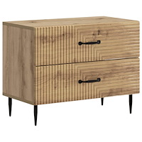 vidaXL Nattduksbord Artisan-ek 62 x 34,5 x 47,5 cm Konstruerat trä