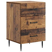 vidaXL Nattduksbord Gammalt trä 43 x 41 x 66,5 cm Konstruerat trä