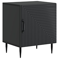 vidaXL Nattduksbord Svart 43 x 34,5 x 50 cm Konstruerat trä