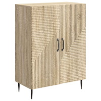 vidaXL Sideboard Sonoma-ek 66 x 34,5 x 89,5 cm Konstruerat trä