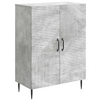 vidaXL Sideboard Betonggrå 66 x 34,5 x 89,5 cm Konstruerat trä