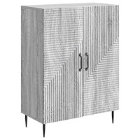 vidaXL Sideboard Grå sonoma-ek 66 x 34,5 x 89,5 cm Konstruerat trä
