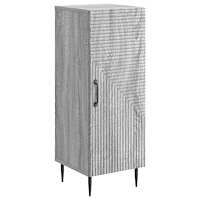 vidaXL Sideboard Grå sonoma-ek 33 x 34,5 x 89,5 cm Konstruerat trä