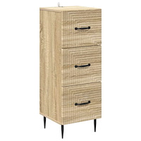 vidaXL Lådans skåp Sonoma-ek 33 x 34,5 x 89,5 cm Konstruerat trä