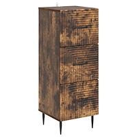 vidaXL Lådans skåp Rökt ek 33 x 34,5 x 89,5 cm Konstruerat trä