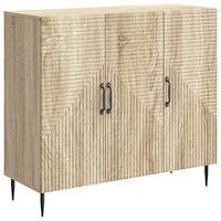 vidaXL Sideboard Sonoma-ek 89 x 34,5 x 80 cm Konstruerat trä