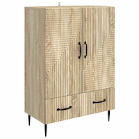 vidaXL Sideboard med låda Sonoma-ek 66 x 34,5 x 95 cm Konstruerat trä