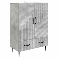 vidaXL Sideboard med låda Betonggrå 66 x 34,5 x 95 cm Konstruerat trä