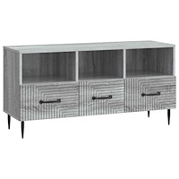 vidaXL TV-skåp Grå sonoma-ek 102 x 34,5 x 50 cm Konstruerat trä