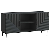 vidaXL TV-skåp Svart 102 x 34,5 x 50 cm Konstruerat trä