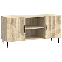 vidaXL TV-skåp Sonoma-ek 102 x 34,5 x 50 cm Konstruerat trä