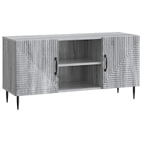 vidaXL TV-skåp Grå sonoma-ek 102 x 34,5 x 50 cm Konstruerat trä