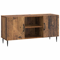 vidaXL TV-skåp Gammalt trä 102 x 34,5 x 50 cm Konstruerat trä