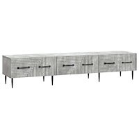vidaXL TV-skåp med låda Betonggrå 147 x 34,5 x 30 cm Konstruerat trä