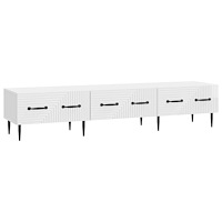 vidaXL TV-skåp Vit högglans 147 x 34,5 x 30 cm Konstruerat trä