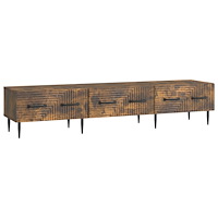 vidaXL TV-skåp med låda Rökt ek 147 x 34,5 x 30 cm Konstruerat trä