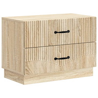 vidaXL Nattduksbord Sonoma-ek 62 x 34,5 x 44,5 cm Konstruerat trä