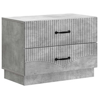 vidaXL Nattduksbord Betonggrå 62 x 34,5 x 44,5 cm Konstruerat trä