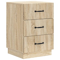 vidaXL Nattduksbord Sonoma-ek 43 x 41 x 63,5 cm Konstruerat trä
