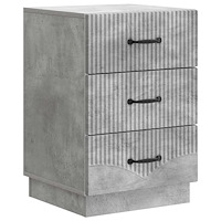 vidaXL Nattduksbord Betonggrå 43 x 41 x 63,5 cm Konstruerat trä