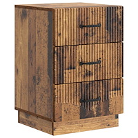 vidaXL Nattduksbord Gammalt trä 43 x 41 x 63,5 cm Konstruerat trä