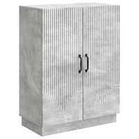 vidaXL Sideboard Betonggrå 66 x 34,5 x 87 cm Konstruerat trä