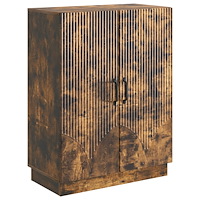 vidaXL Sideboard Rökt ek 66 x 34,5 x 87 cm Konstruerat trä