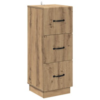 vidaXL Lådans skåp Artisan-ek 33 x 34,5 x 87 cm Konstruerat trä