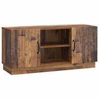 vidaXL TV-skåp Gammalt trä 102 x 34,5 x 47 cm Konstruerat trä