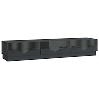 vidaXL TV-skåp med låda Svart 147 x 34,5 x 27 cm Konstruerat trä