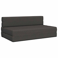 vidaXL Fällsoffa säng Mörkgrå 203 x 152 x 15 cm tyg