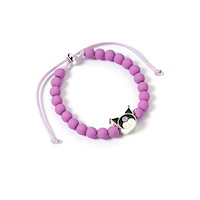 THE CARAT SHOP Hello Kitty Purple Beaded Bracelet with Kuromi Charm