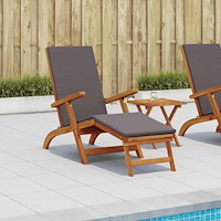vidaXL Reclining och Fällbar Solstol 55 x 146 x 91 cm