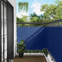 vidaXL Balkong Skärm Blå 110 x 700 cm Oxford Tyg