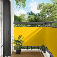 vidaXL Balkong Skärm Gul 100 x 700 cm Oxford Tyg
