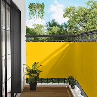 vidaXL Balkong Skärm Gul 120 x 200 cm Oxford Tyg