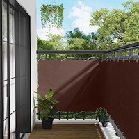 vidaXL Balkong Skärm Brun 120 x 200 cm Oxford Tyg