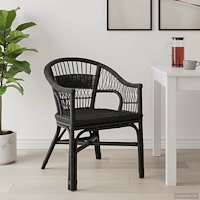 vidaXL Stapelstol Svart 60 x 60 x 81 cm Rotting