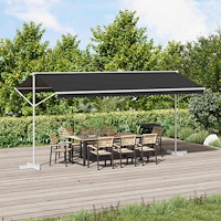 vidaXL Fristående markis Antracit 5 x 3 m Polyester