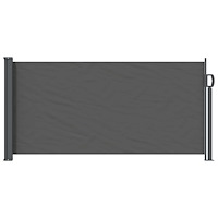 vidaXL Utfällbar sidomarkis Antracit 300 x 100 cm Polyester