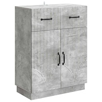 vidaXL Sideboard med låda Betonggrå 66 x 34,5 x 87 cm Konstruerat trä