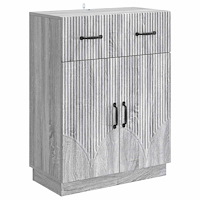 vidaXL Sideboard Grå sonoma-ek 66 x 34,5 x 87 cm Konstruerat trä