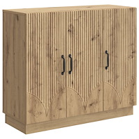 vidaXL Sideboard Artisan-ek 89 x 34,5 x 77 cm Konstruerat trä
