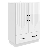 vidaXL Sideboard Vit högglans 66 x 34,5 x 92 cm Konstruerat trä