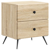 vidaXL Nattduksbord Sonoma-ek 43 x 34,5 x 47,5 cm Konstruerat trä