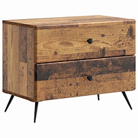 vidaXL Nattduksbord Gammalt trä 62 x 34,5 x 47,5 cm Konstruerat trä