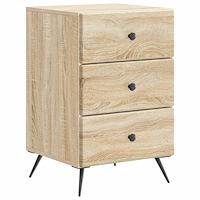 vidaXL Nattduksbord Sonoma-ek 43 x 41 x 66,5 cm Konstruerat trä