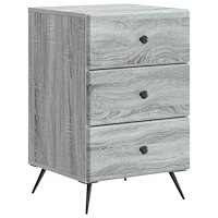 vidaXL Nattduksbord Grå sonoma-ek 43 x 41 x 66,5 cm Konstruerat trä