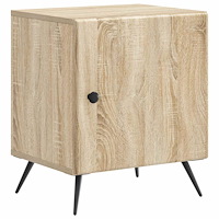 vidaXL Nattduksbord Sonoma-ek 43 x 34,5 x 50 cm Konstruerat trä