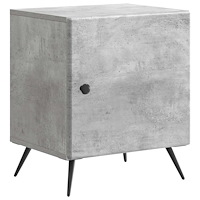 vidaXL Nattduksbord Betonggrå 43 x 34,5 x 50 cm Konstruerat trä
